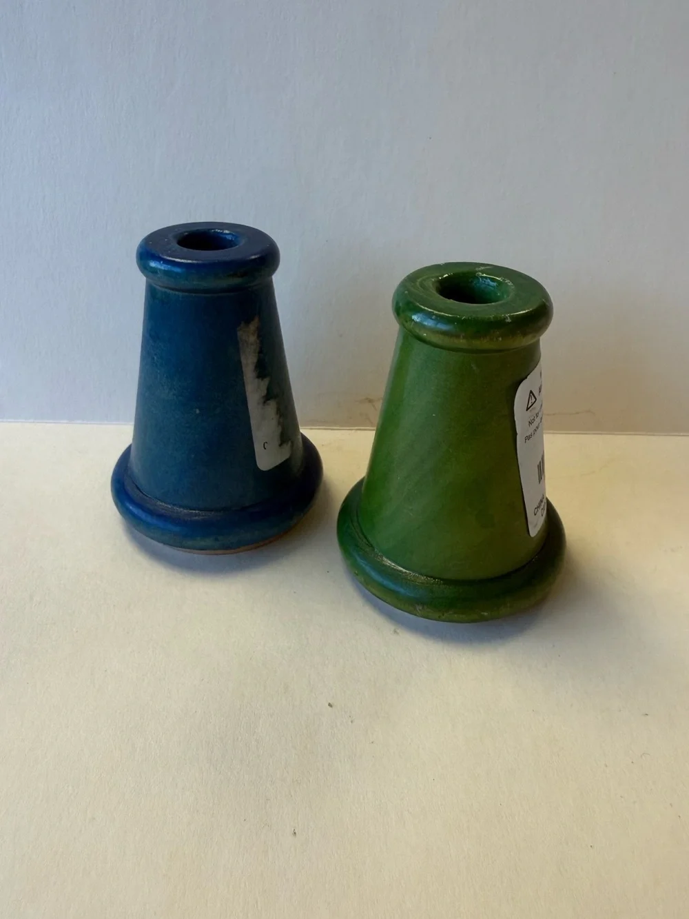2 Vintage Pier 1 Wooden Kaleidoscope Unique and Whimsical Optical Toys.